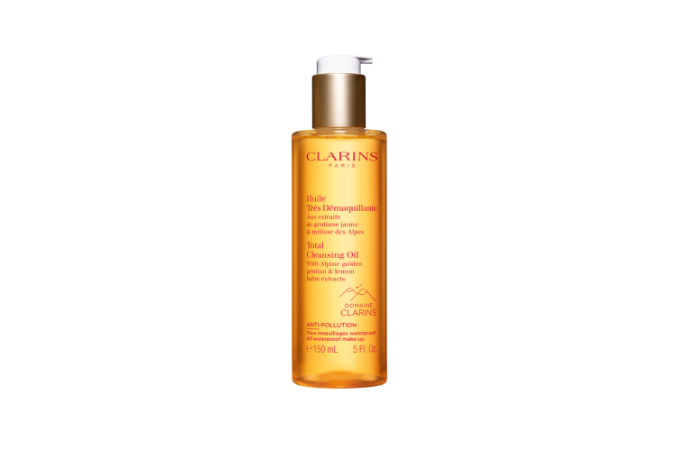 Очищающее масло Total Cleansing Oil, Clarins с органическими экстрактами мелиссы и горечавки