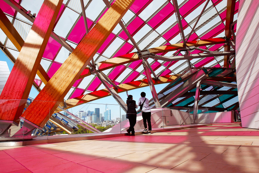 Здание музея Louis Vuitton Fondation