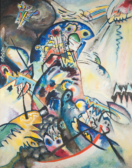 Василий Кандинский. «Синий гребень» (фрагмент), 1917