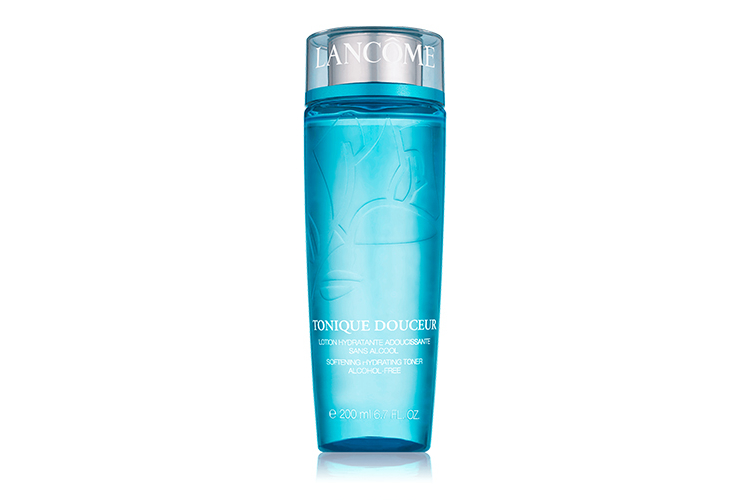 Увлажняющий тоник без содержания спирта с розовой водой Tonique Douceur, Lancôme для сухой, нормальной и комбинированной кожи обогащен растительными экстрактами, тонизирует и улучшает текстуру кожи