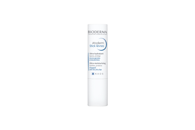 Увлажняющий стик для губ Atoderm, Bioderma помогает успокоить и увлажнить поврежденную сухую кожу благодаря вазелину, маслу ши, витамину Е и экстракту ламинарии в составе