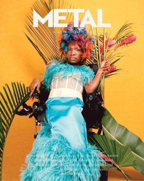 Аарон Роуз Филип на обложке журнала Metal Magazine, весна-лето 2021
