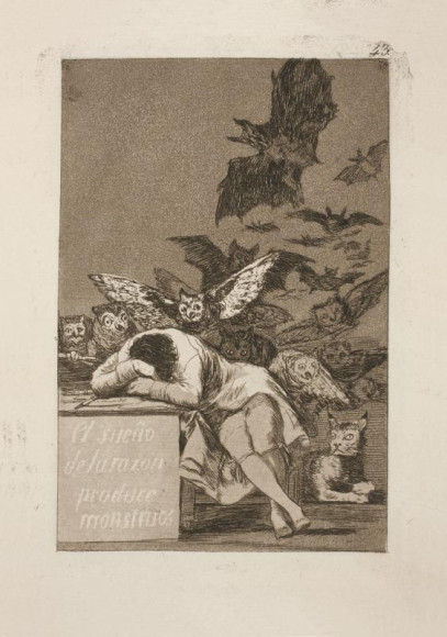 Франсиско Гойя. «Сон разума рождает чудовищ», 1799