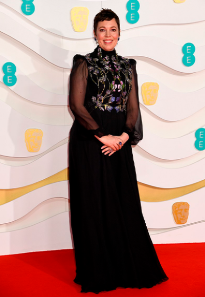 Оливия Колман в Alexander McQueen на церемонии BAFTA