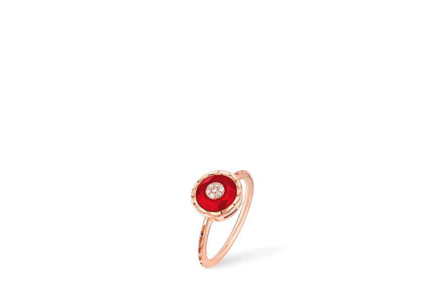 Кольцо (розовое золото, бриллианты, красный агат), The Saint-Petersburg, Korloff, цена по запросу (Korloff)