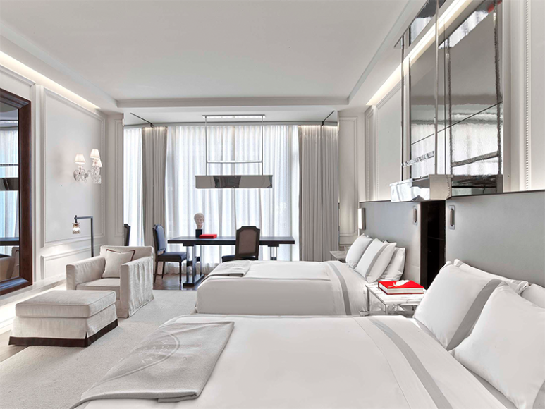 Интерьеры номеров Baccarat Hotel & Residences