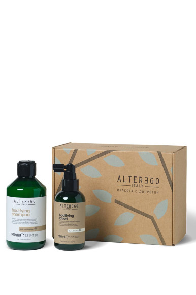 Подарочный набор Bodifying для укрепления волос (шампунь и лосьон), AlterEgo Italy, 4475 руб. (Ozon)