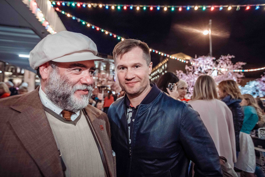 Глава Bosco di Ciliegi Михаил Куснирович и олимпийский чемпион Алексей Немов