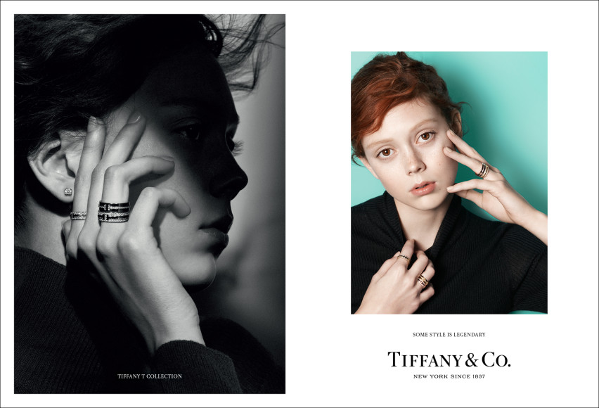 Модель Натали Вестлинг в новой рекламной кампании Tiffany & Co.