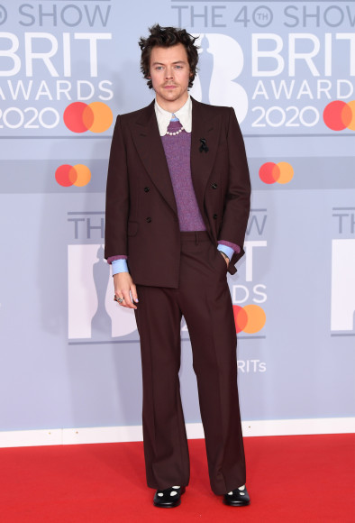 В костюме и обуви Gucci на церемонии The BRIT Awards, 2020 год