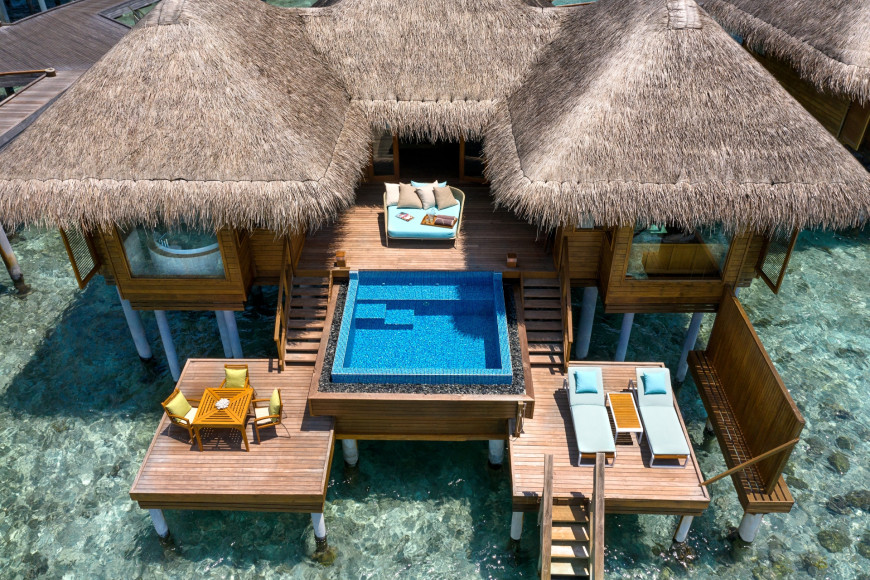 Бунгало Ocean с бассейном в отеле Huvafen Fushi