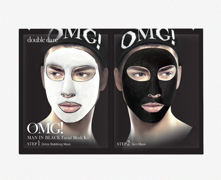 Мужская детокс-маска для лица OMG! Man in Black, Double Dare