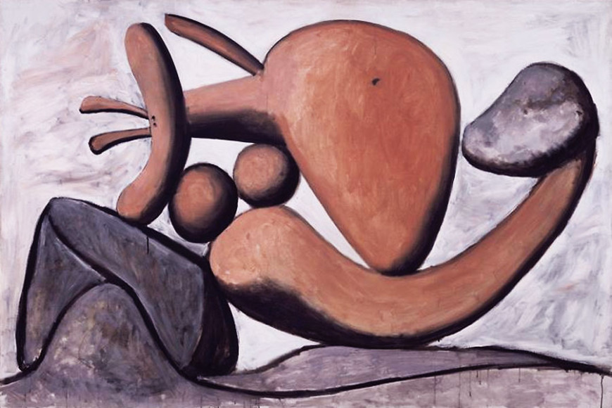 Пабло Пикассо. «Женщина, бросающая камень», 1931