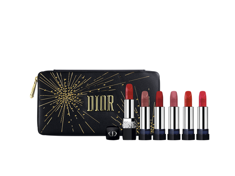 Лимитированный набор праздничных помад Rouge Dior Collector Couture из рождественской коллекции Happy 2020, Dior
