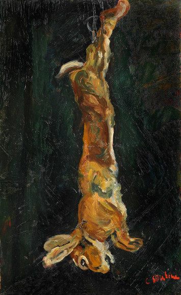 Хаим Сутин. «Подвешенный заяц», 1923