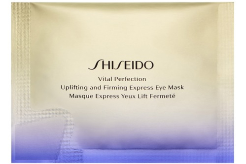 Лифтинг-маска моментального действия для кожи вокруг глаз Vital Perfection, Shiseido убирает тусклый тон, темные круги, сокращает морщины вокруг глаз и придает коже сияние за счет инновационной формулы на основе технологии ReNeura Technology++ и ретинола
