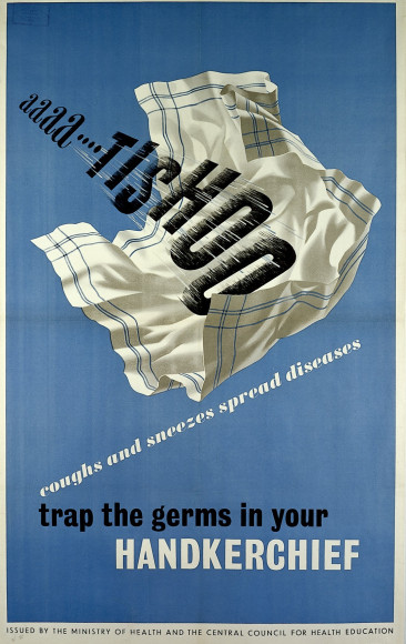 «Ааа... пчхи. Поймай микробов в носовой платок». Лондон, 1946 год