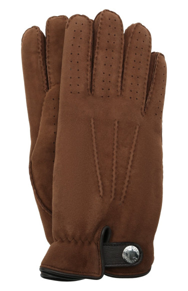 Замшевые перчатки Brunello Cucinelli, 74 200 руб.