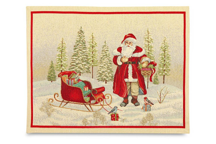 Набор салфеток (2 шт.) «Дед Мороз в волшебном лесу», Mix&Match Home, 1786 руб. («Дом фарфора»)