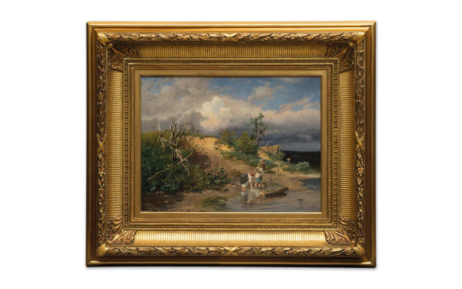 Александр Киселев (1838–1911), «На берегу реки», 1879. Стартовая цена: 14,4 млн руб.