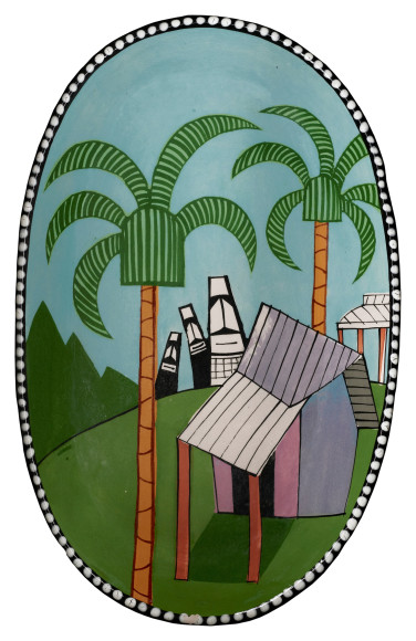 Керамическое изделие Town Ware (о. Пасхи), Кеннет Прайс, около 1977