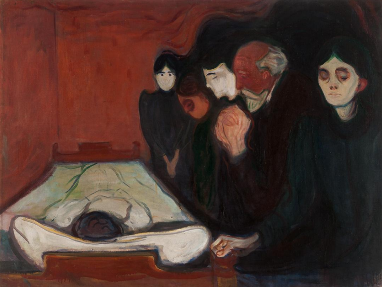 Эдвард Мунк. By the Deathbed, 1895