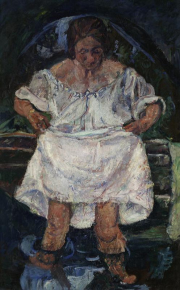 Хаим Сутин. «Женщина, входящая в воду», около 1931