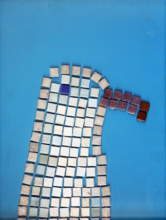 Алексей Круткин. Из серии «Стас». На чем, мозаика. 2013
