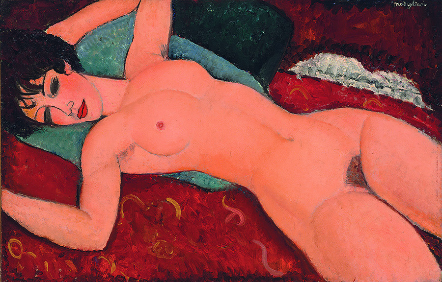Амадео Модильяни. «Лежащая обнаженная», 1917-1918