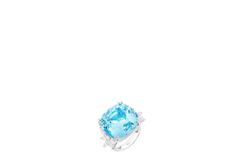 Кольцо (белое золото, аквамарин, бриллианты), High Jewellery, Chopard, цена по запросу (Mercury)