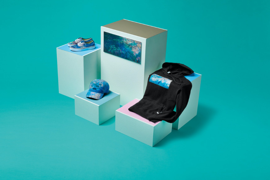 Вещи из совместной коллекции Vans X MoMA по мотивам работы из цикла «Кувшинки» Клода Моне