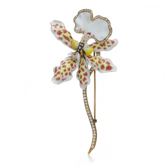 Брошь-орхидея из архивов Tiffany & Co.