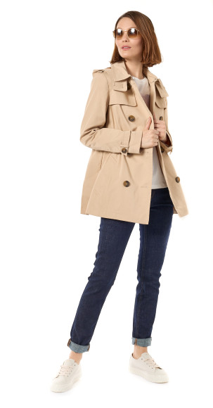 Пальто Esprit, джинсы с подворотами, Esprit Casual