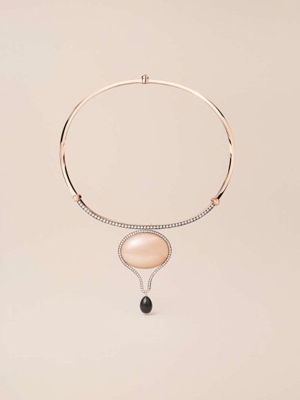 Колье с брошью Ondes miroirs, Hermès
