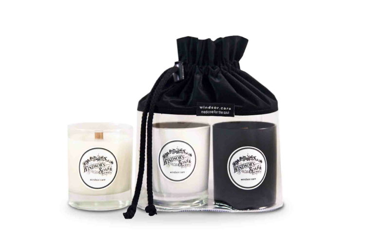 Набор из трех свечей Windsor's Soap, 7590 руб. (windsor.care)