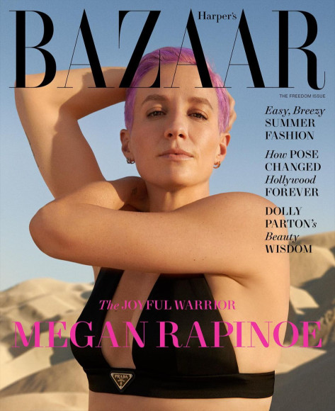 Меган Рапино на обложке американского Harper's Bazaar, июнь 2021