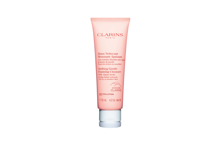 Очищающая пенка Soothing Gentle Foaming Cleanser для очень сухой и чувствительной кожи, Clarins с успокаивающим экстрактом органической ромашки и органическим маслом ши