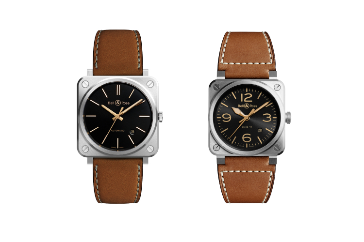 Часы BRS Golden Heritage 39 mm и BR 03-92 Golden Heritage, Bell & Ross