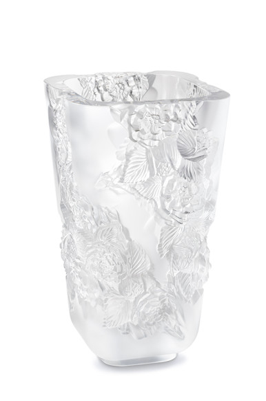Ваза для цветов «Пионы», прозрачная, 35 см, 541 000 руб., Lalique