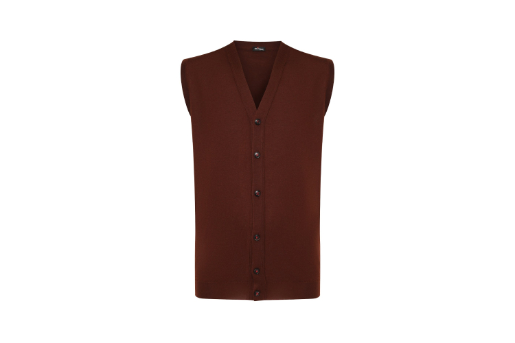 Мужской жилет Kiton, 132 000 руб. (Третьяковский проезд)
