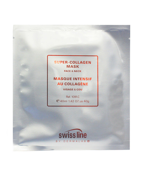 Коллагеновая маска Super-Collagen Face & Neck Mask, Swiss Line содержит сразу три активных комплекса: первый разглаживает и увлажняет кожу, второй — способствует синтезу коллагена и эластина, а также обладает ботоксоподобным эффектом, третий — снимает раздражение, улучшает цвет лица, повышает тургор тканей, разглаживает морщины и обеспечивает лифтинг-эффект. Маску можно использовать разово — перед важным событием, или курсом — когда нужно восстановить кожу после перенесенных стрессов и хирургических операций.