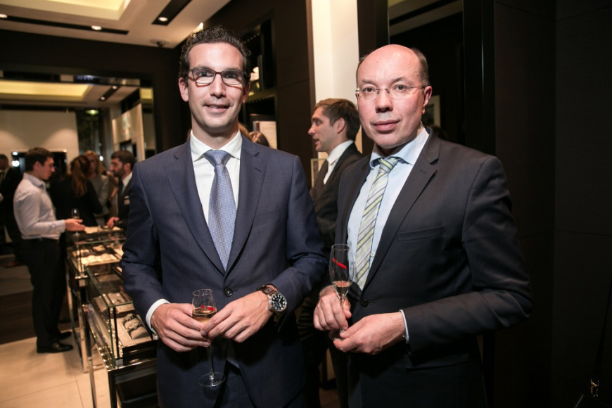 Томас Перини (IWC) и Андрей Родионов (Mercedes-Benz Rus)