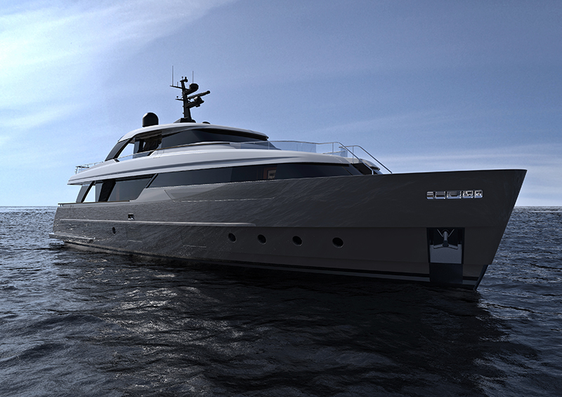Модель яхты Sanlorenzo SD96