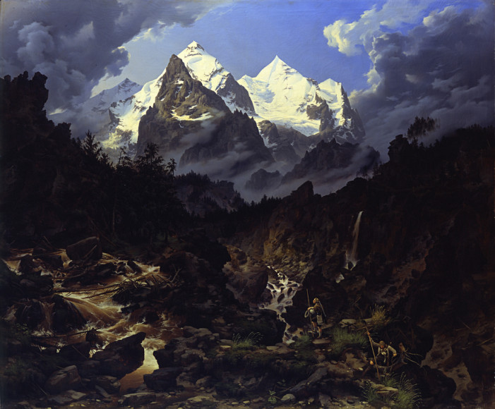 Karl Eduard Biermann, Wetterhorn Mountain, 1830