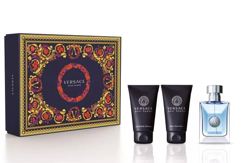 Подарочный набор для ухода за лицом и волосами Pour Homme, Versace, 5424 руб. («Л'Этуаль»)