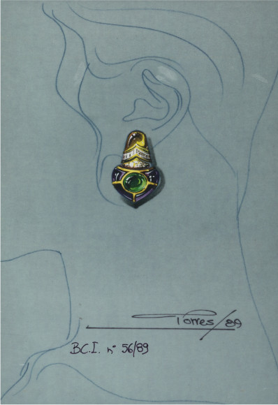 Серьги Bvlgari, 1989
