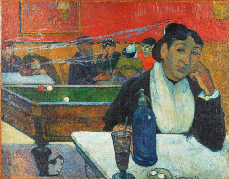 Кафе в Арле. Поль Гоген. 1888