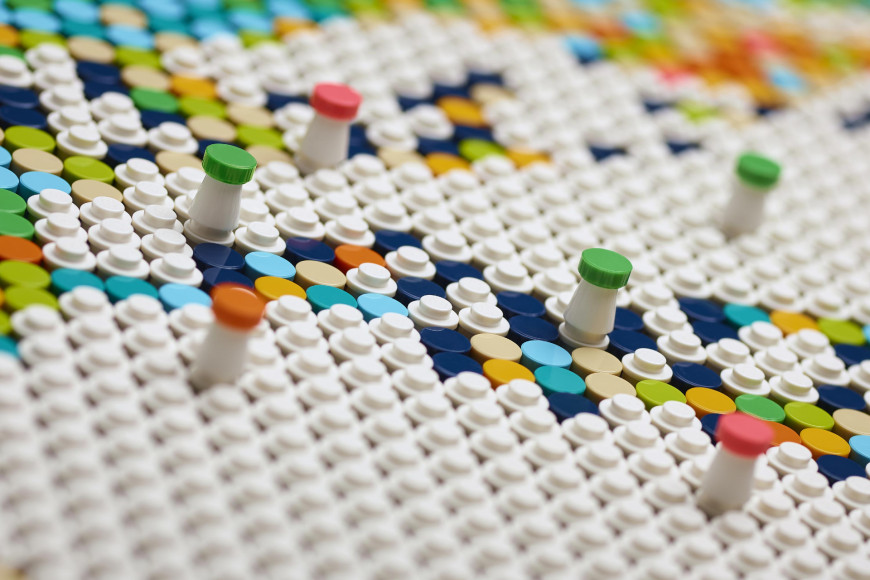 Набор Lego с картой мира