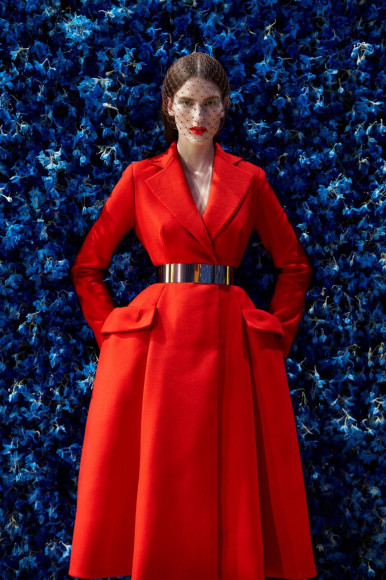 Платье Christian Dior авторства Рафа Симонса. Осень/Зима 2012, Париж