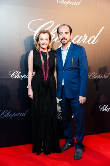 Каролина Шойфеле, сопрезидент и креативный директор Chopard, Алексис Веллер, режиссер фильма «Легенда Золотой пальмовой ветви»